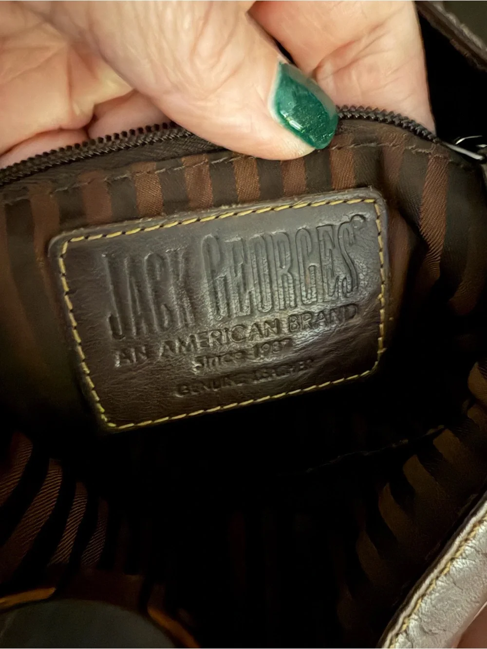 Jack George’s Brown Leather Crossbody Bag - Casual Everyday